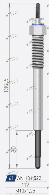 Свеча накаливания A-N PARTS 131 522